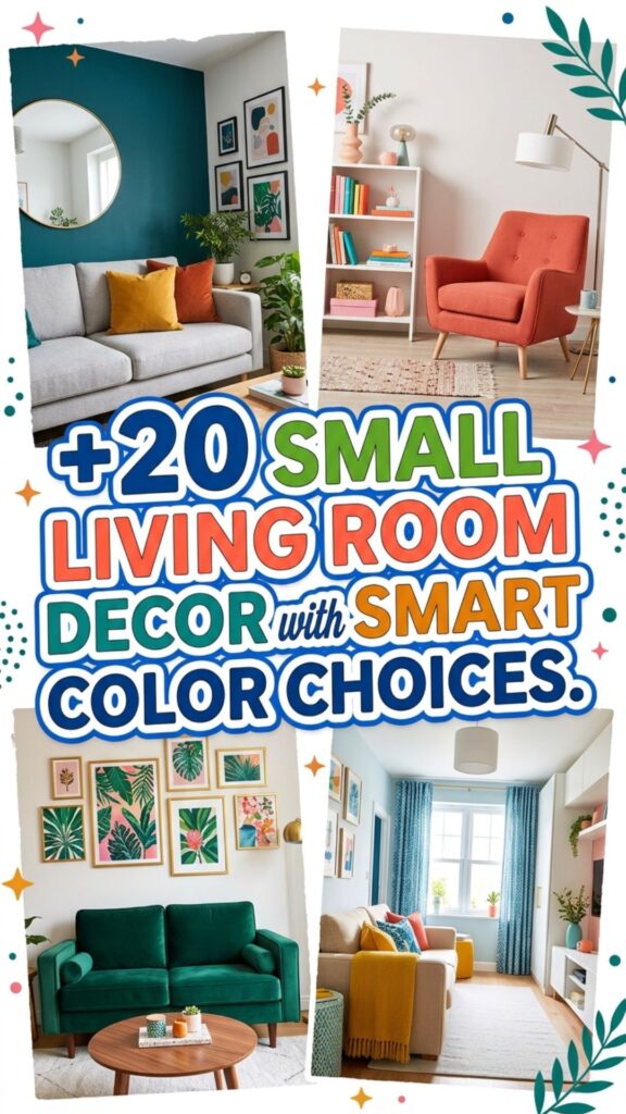 1. 20 Small Living Room Decor Ideas with Smart Color Choices