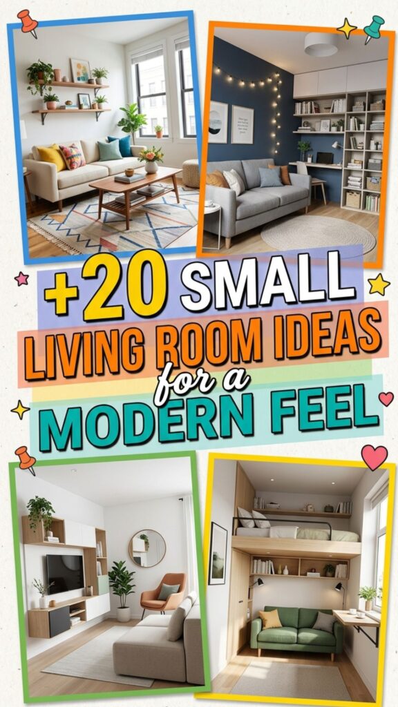 1. 20 Small Living Room Ideas with a Modern and Cozy Feel