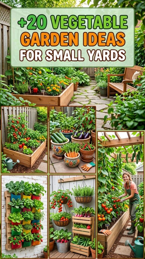 1. 20 Space-Saving Vegetable Garden Ideas for Small Yards