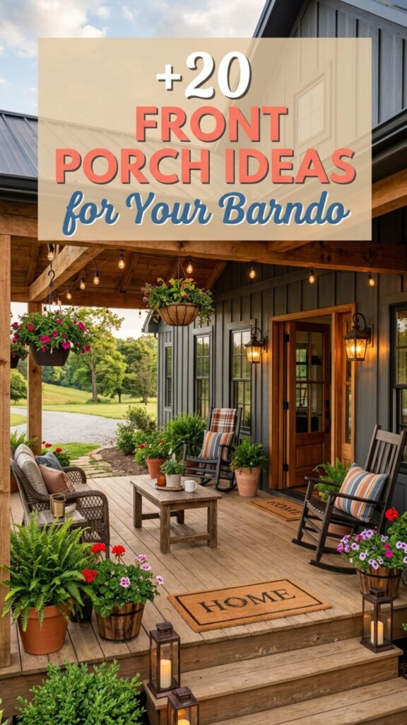 1. 20 Stunning Front Porch Ideas for Your Barndo