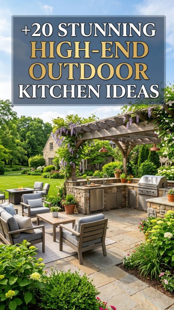 1. 20 Stunning High-End Outdoor Kitchen Ideas for Modern Homes