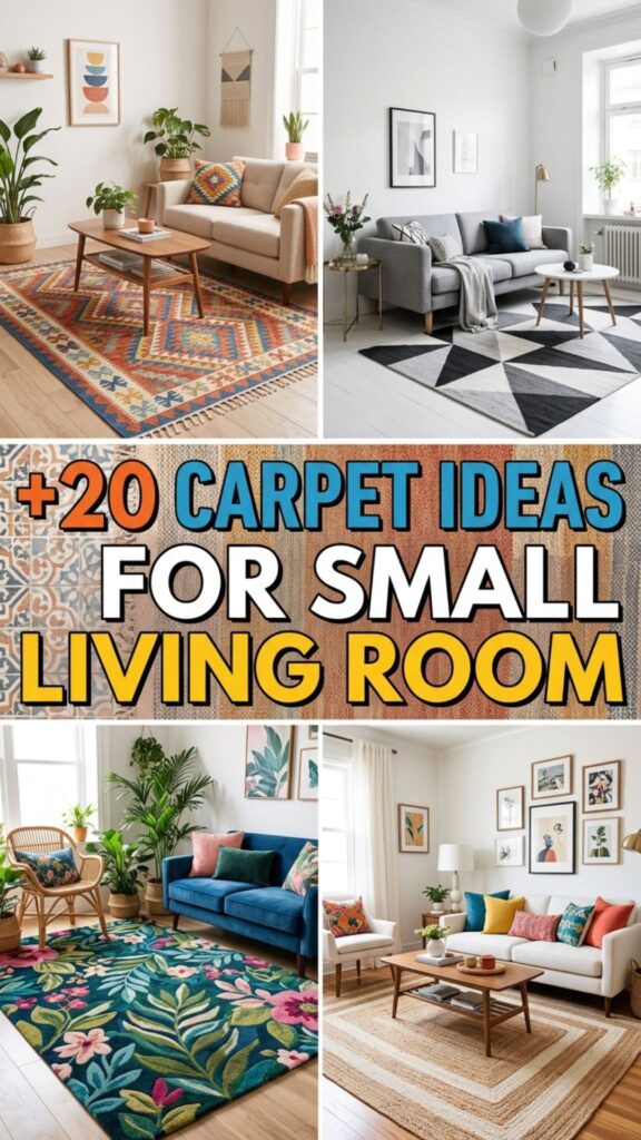 1. 20 Stylish Carpet Ideas for Small Living Room Decor