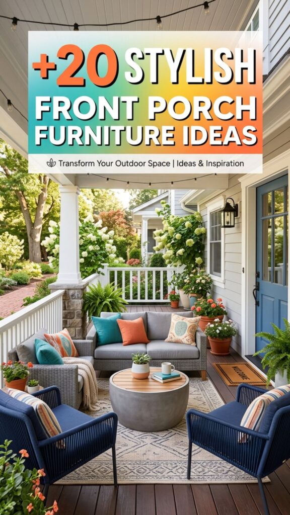 1. 20 Stylish Front Porch Furniture Ideas for Every Home
