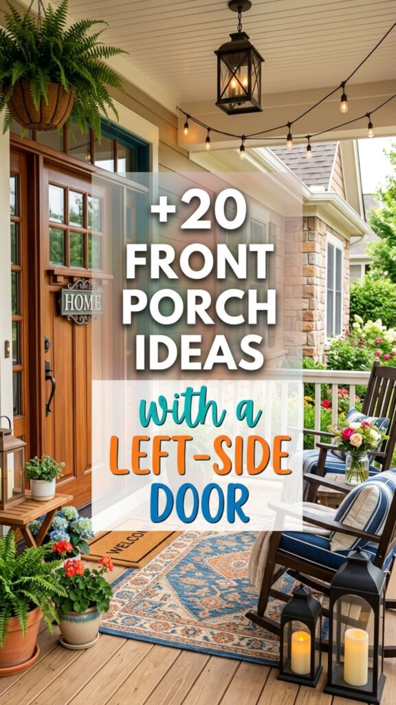 1. 20 Stylish Front Porch Ideas with a Left-Side Door