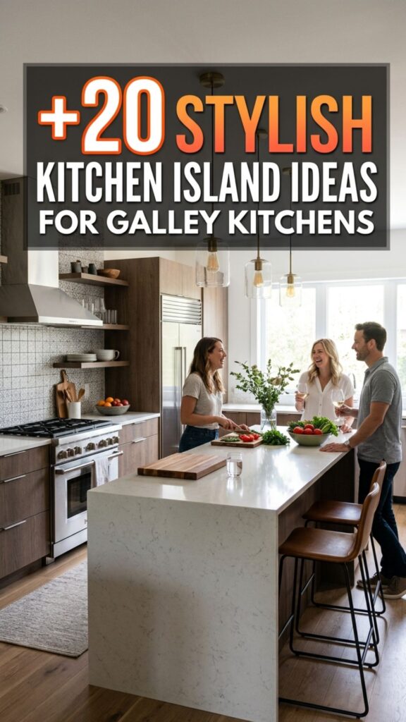 1. 20 Stylish Kitchen Island Ideas for Galley Kitchens
