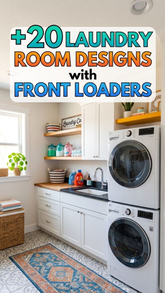 1. 20 Stylish Laundry Room Designs with Front Loaders