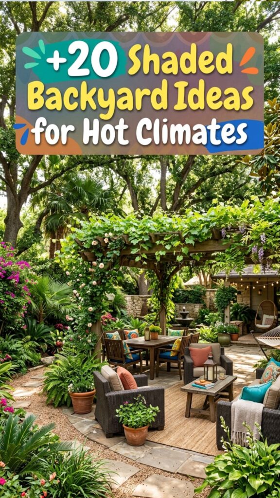 1. 20 Stylish Shaded Backyard Ideas for Hot Climates You’ll Love
