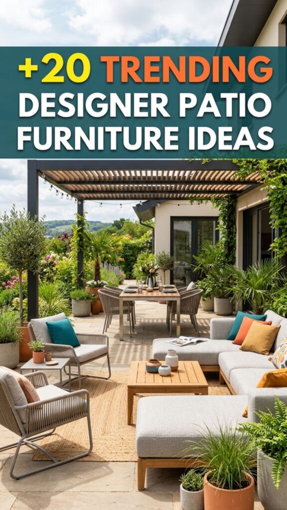 1. 20 Trending Designer Patio Furniture Ideas You’ll Love