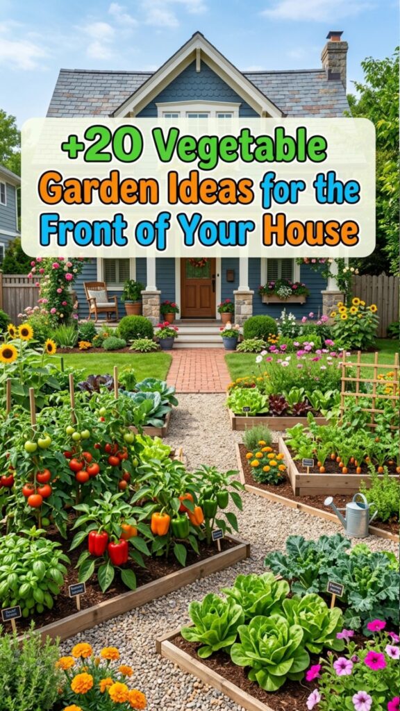 1. 20 Vegetable Garden Ideas for the Front of Your House