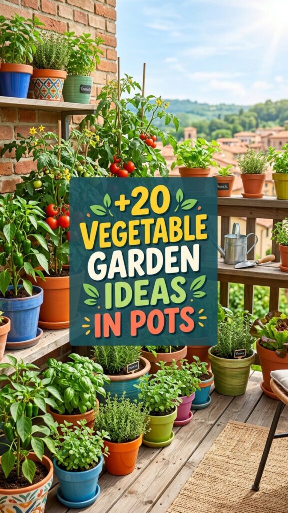 1. 20 Vegetable Garden Ideas in Pots for Small Spaces
