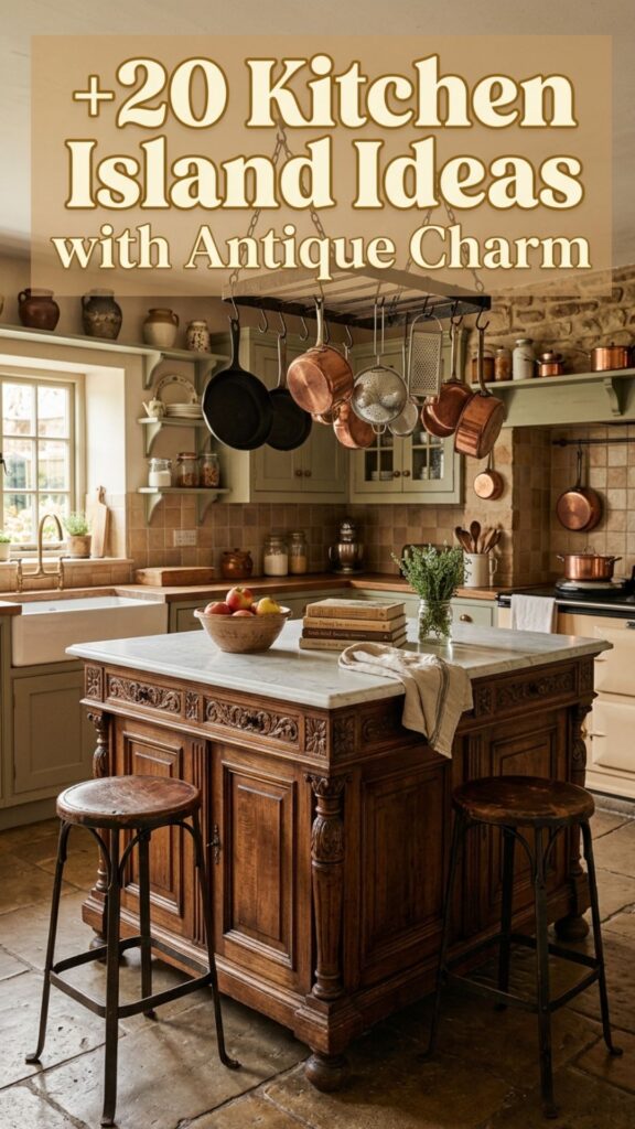 1. 20 Vintage Kitchen Island Ideas with Antique Charm