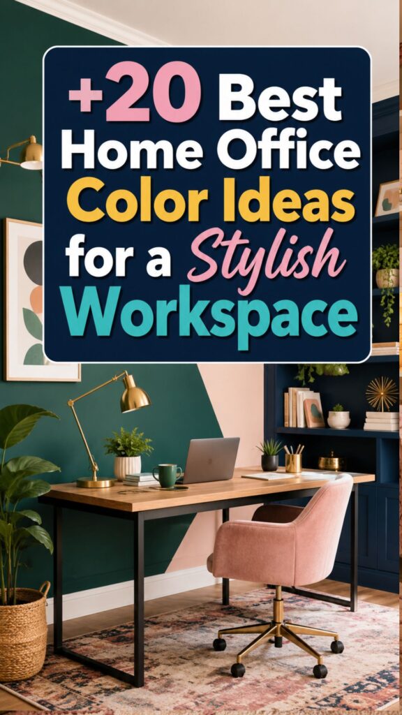 1. 20 Best Home Office Color Ideas for a Stylish Workspace