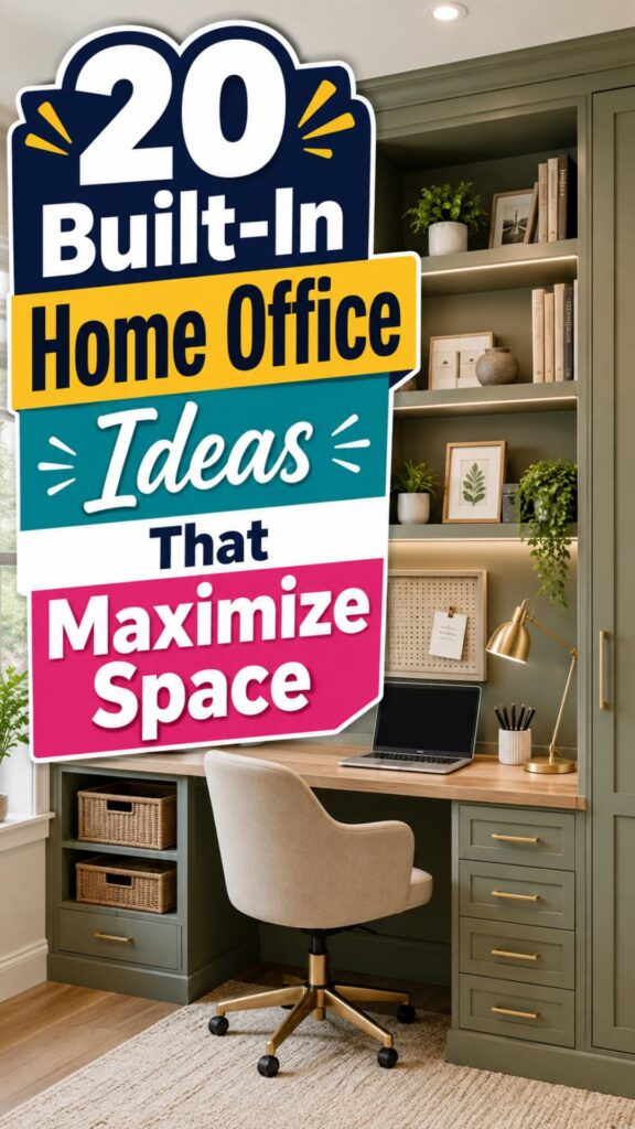 1. +20 Built-In Home Office Ideas That Maximize Space