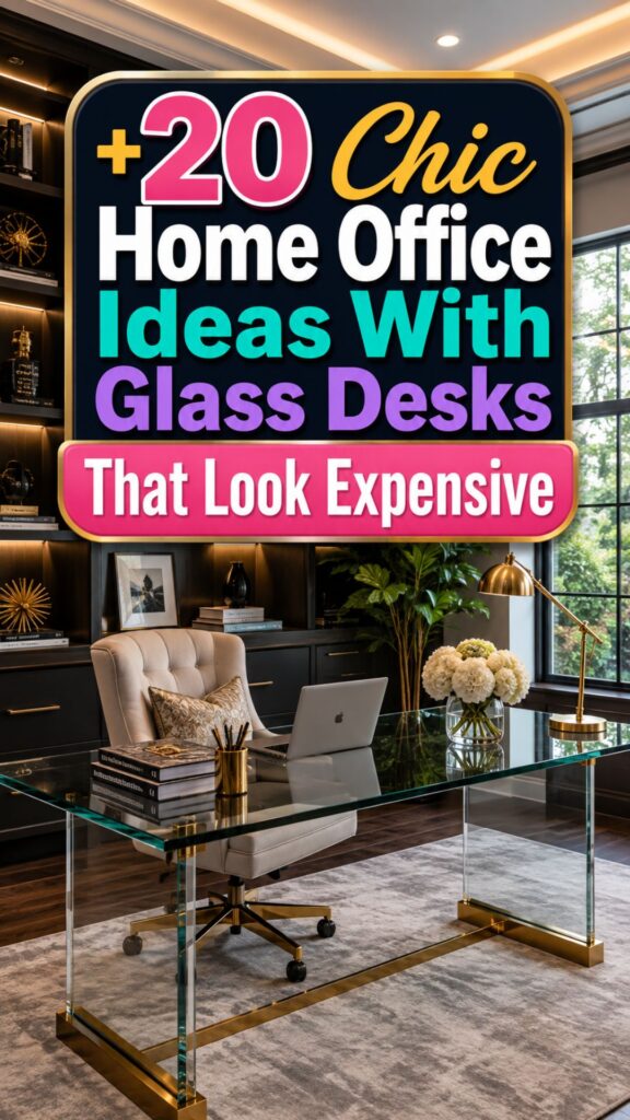 1. 20 Chic Home Office Ideas With Glass Desks That Look Expensive