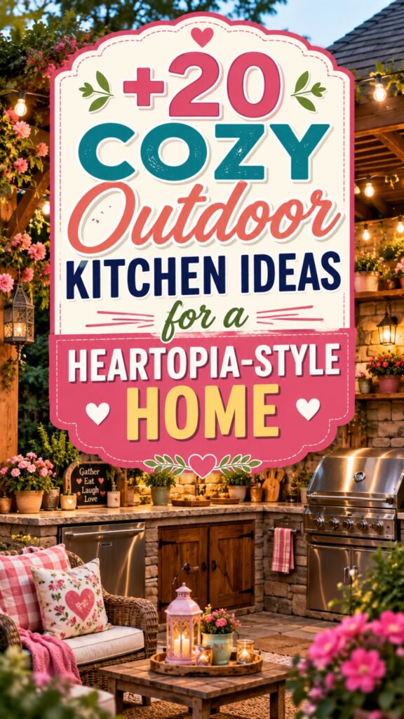 1. 20 Cozy Outdoor Kitchen Ideas for a Heartopia-Style Home