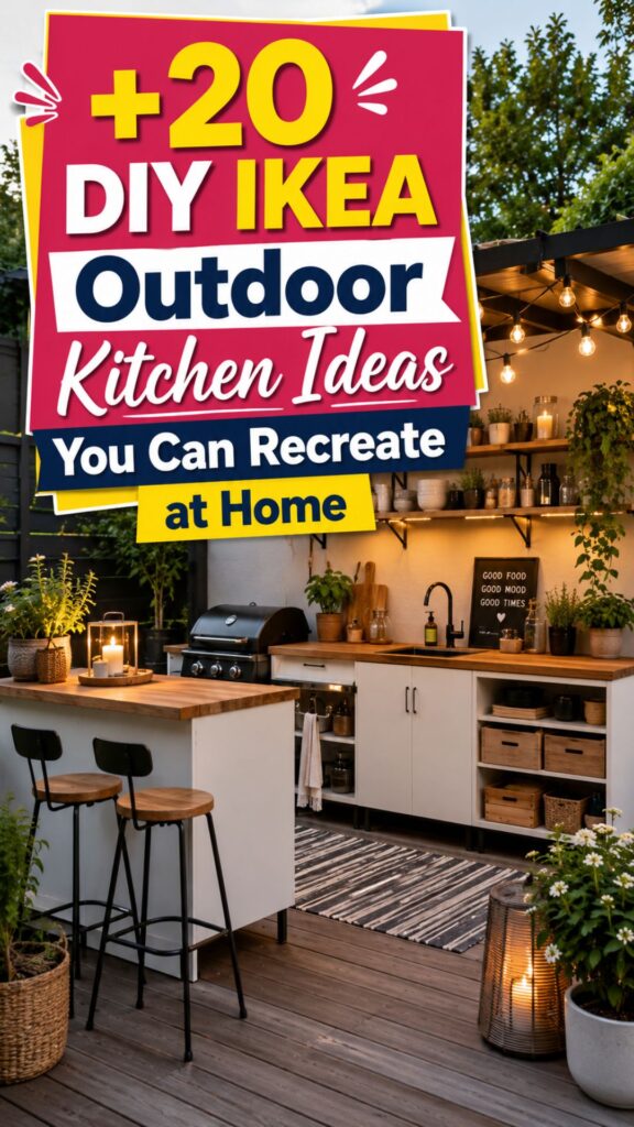 1. 20 DIY IKEA Outdoor Kitchen Ideas You Can Recreate at Home