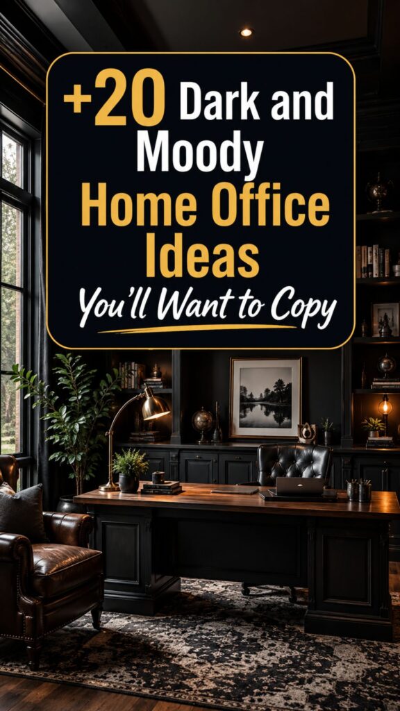 1. 20 Dark and Moody Home Office Ideas You’ll Want to Copy