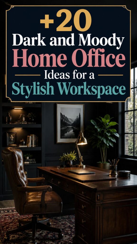 1. 20 Dark and Moody Home Office Ideas for a Stylish Workspace