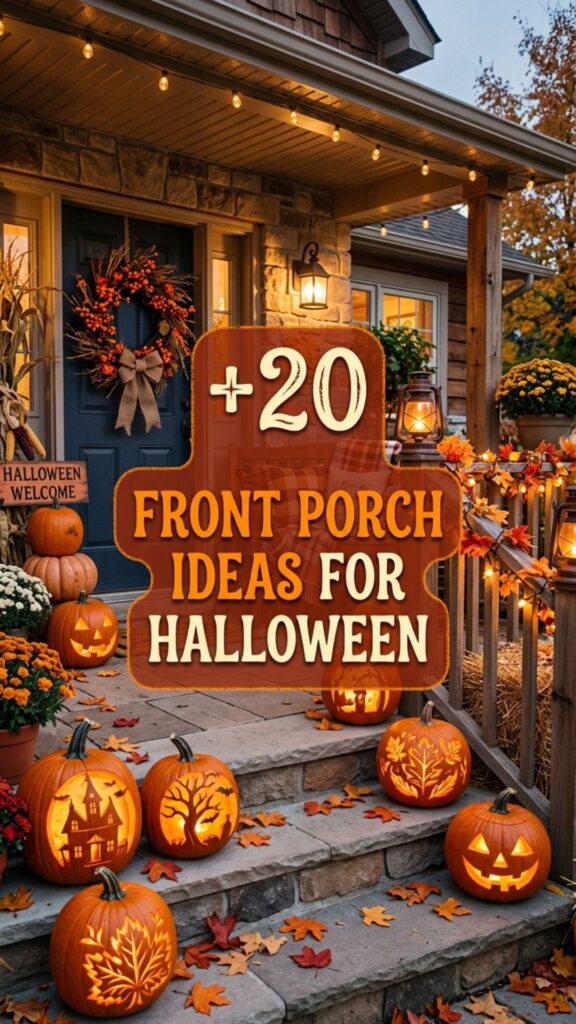 1. 20 Front Porch Ideas for Halloween to Impress Trick-or-Treaters