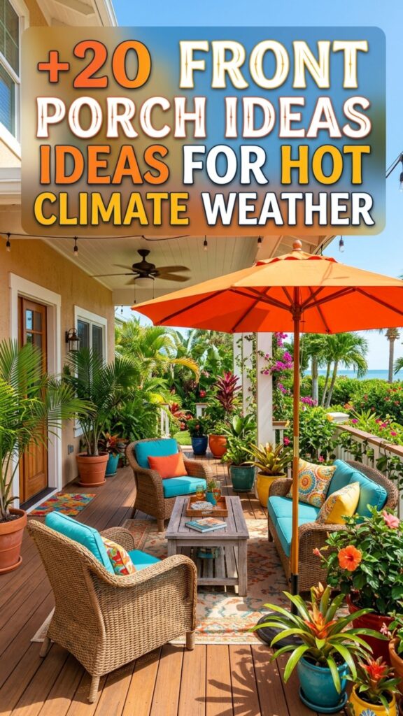 1. 20 Front Porch Ideas for Hot Climate Weather
