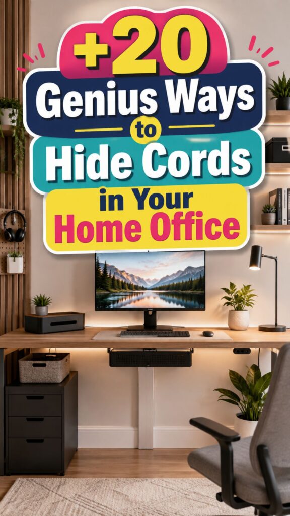 1. 20 Genius Ways to Hide Cords in Your Home Office