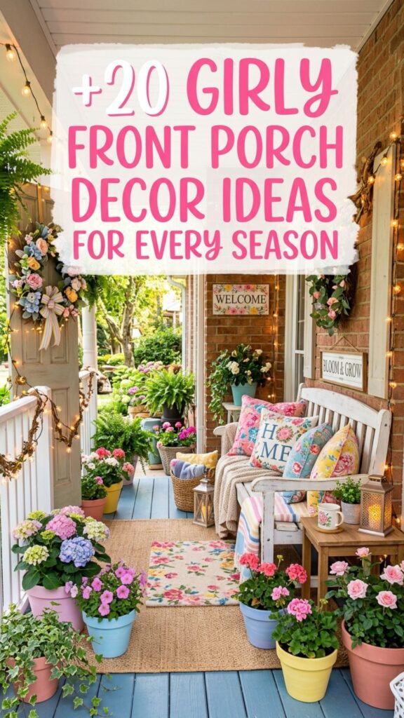 1. 20 Girly Front Porch Decor Ideas for Every Season