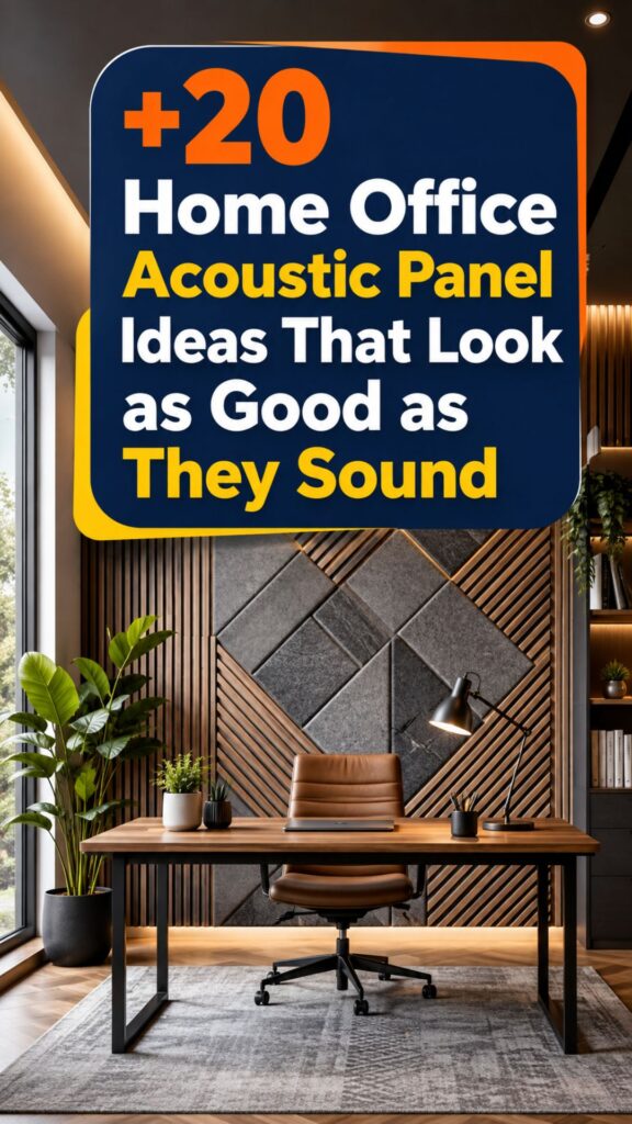 1. +20 Home Office Acoustic Panel Ideas That Look as Good as They Sound
