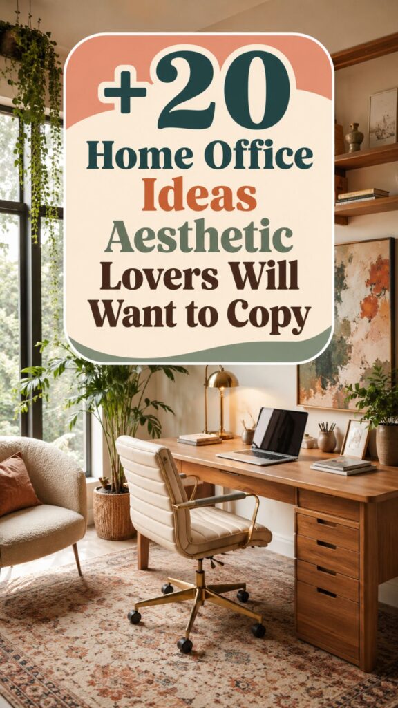 1. +20 Home Office Ideas Aesthetic Lovers Will Want to Copy