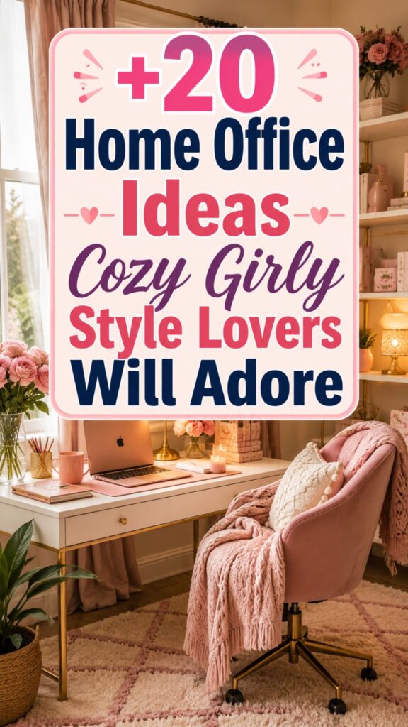 1. 20 Home Office Ideas Cozy Girly Style Lovers Will Adore