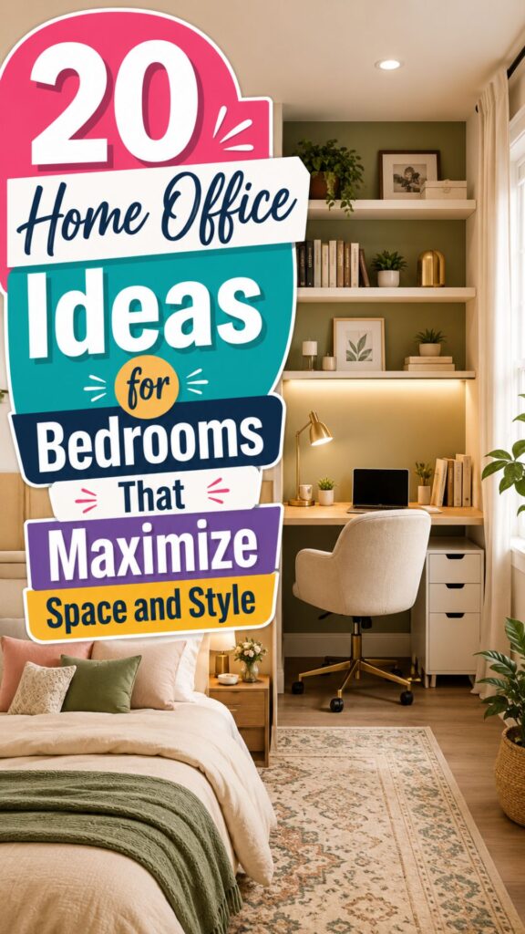 1. +20 Home Office Ideas for Bedrooms That Maximize Space and Style