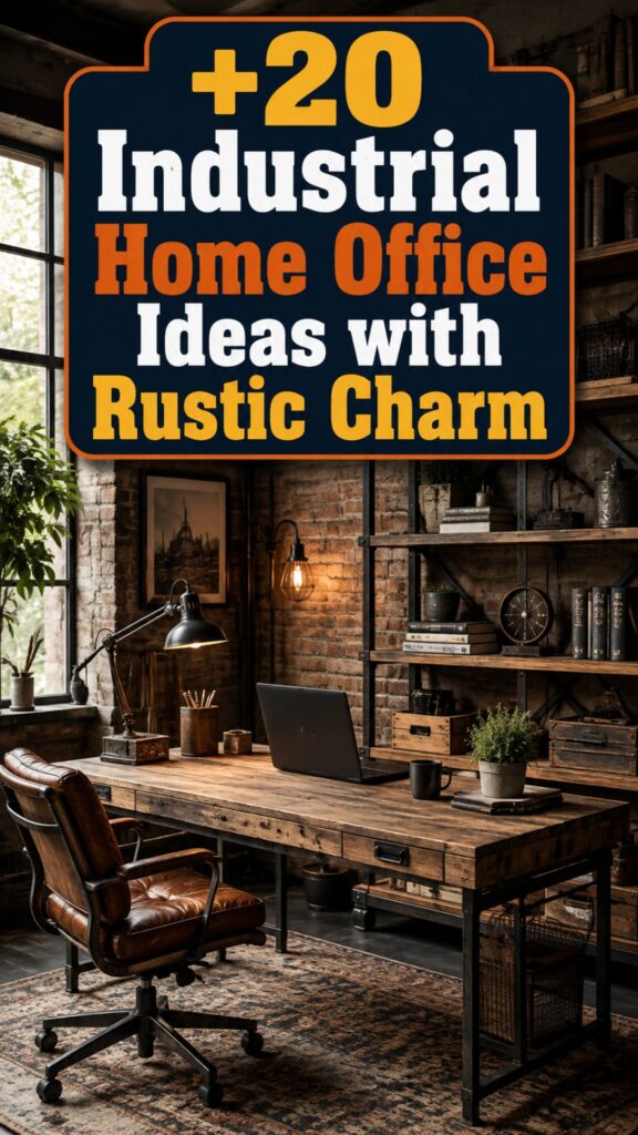 1. 20 Industrial Home Office Ideas with Rustic Charm