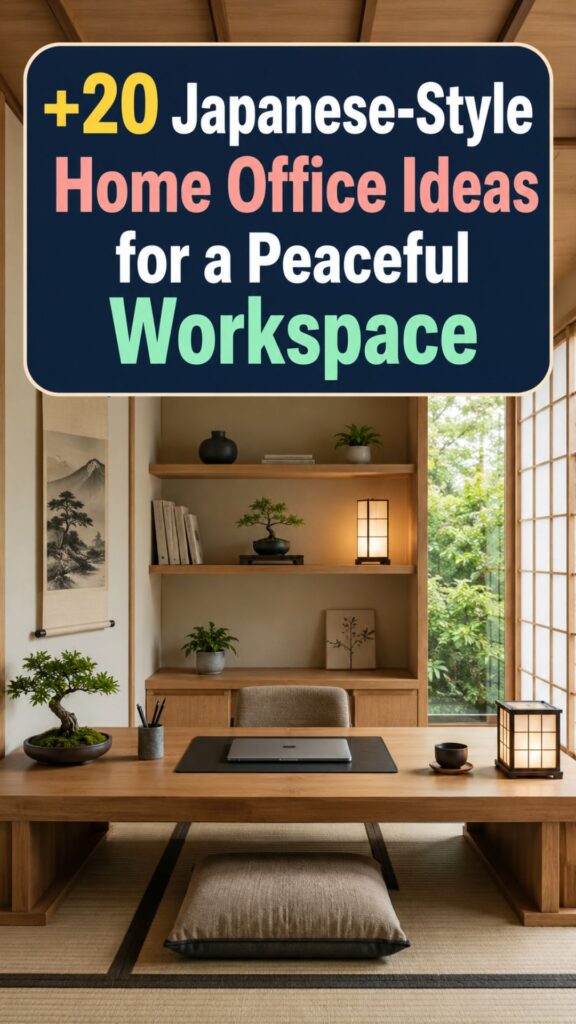 1. 20 Japanese-Style Home Office Ideas for a Peaceful Workspace