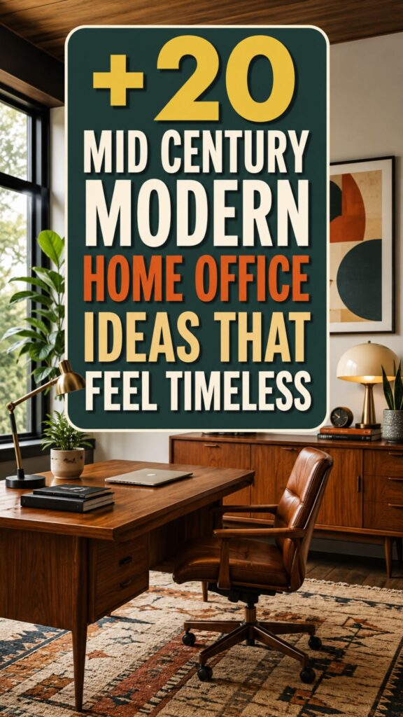1. 20 Mid Century Modern Home Office Ideas That Feel Timeless