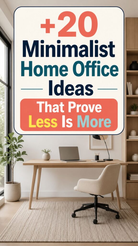 1. 20 Minimalist Home Office Ideas That Prove Less Is More