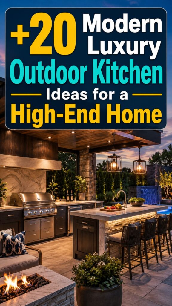 1. 20 Modern Luxury Outdoor Kitchen Ideas for a High-End Home