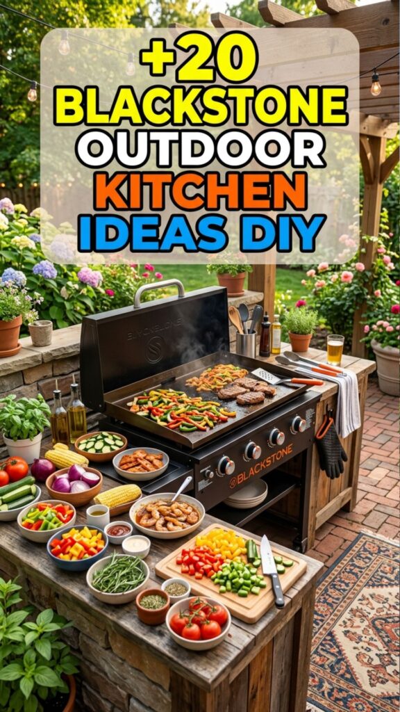 1. 20 Outdoor Kitchen Ideas DIY Blackstone Fans Can Build Easily