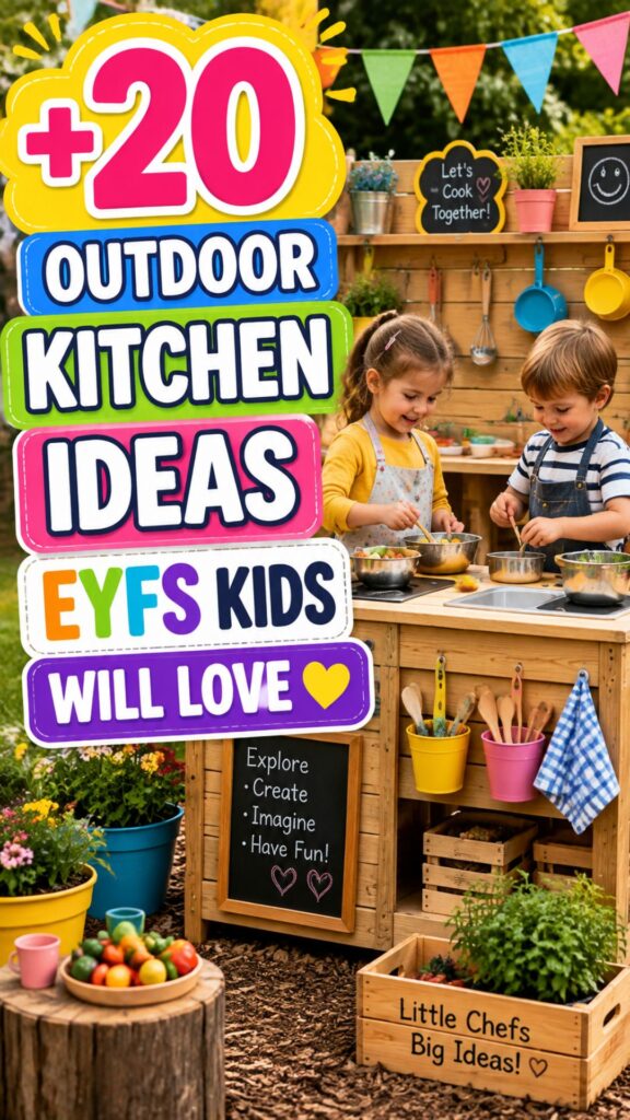 1. 20 Outdoor Kitchen Ideas EYFS Kids Will Love