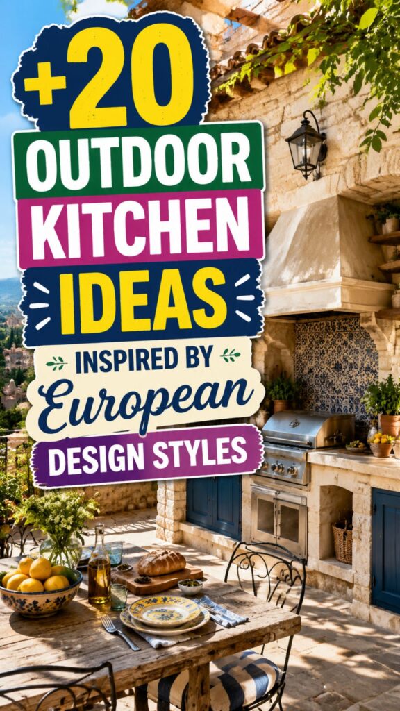 1. 20 Outdoor Kitchen Ideas Inspired by European Design Styles