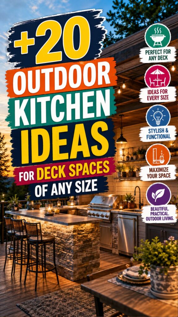 1. 20 Outdoor Kitchen Ideas for Deck Spaces of Any Size