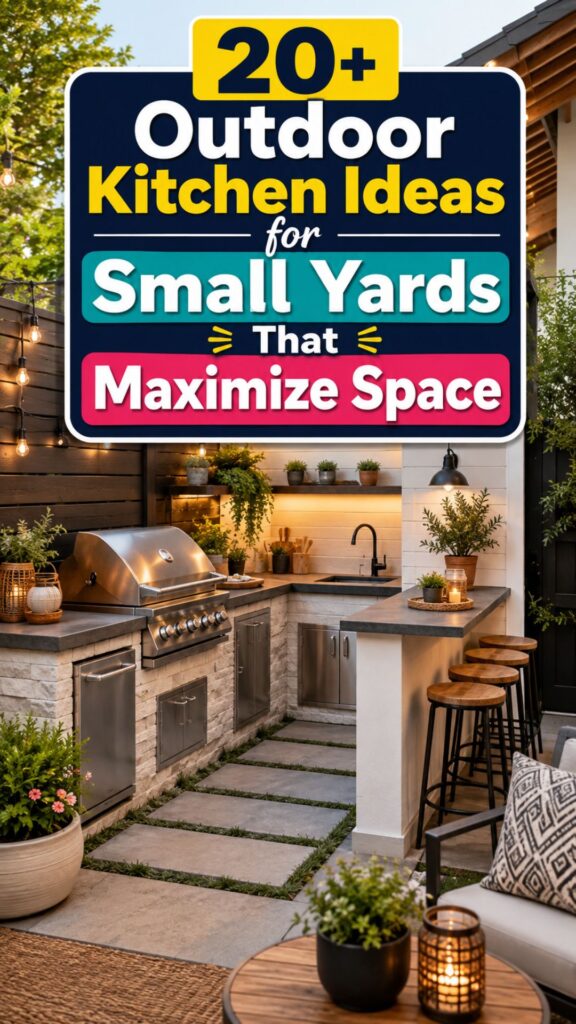 1. 20 Outdoor Kitchen Ideas for Small Yards That Maximize Space