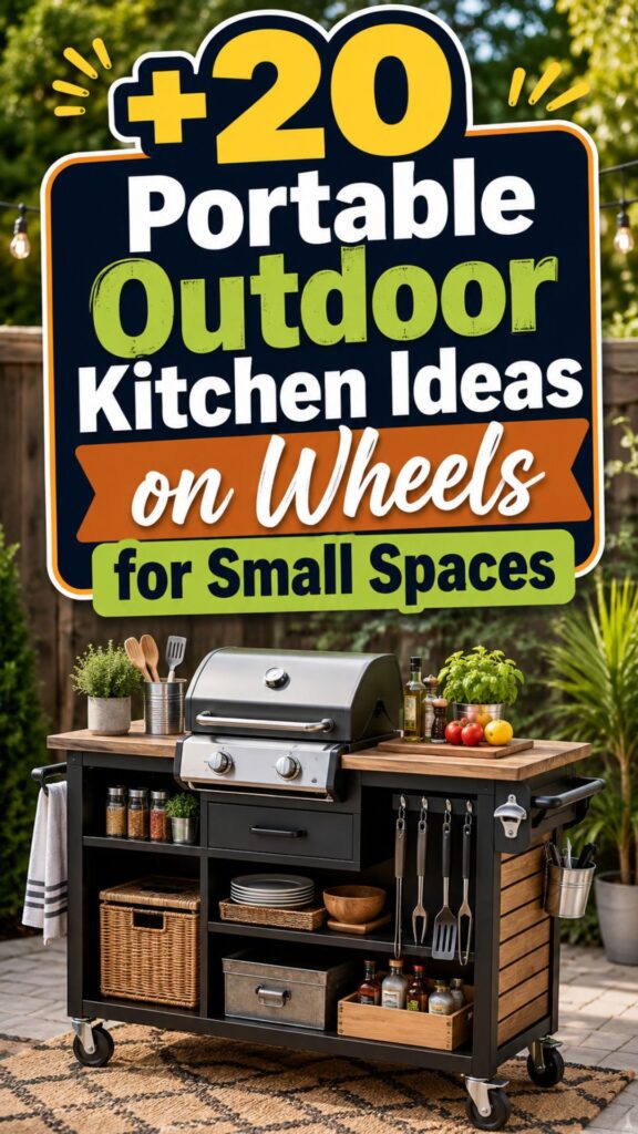 1. 20 Portable Outdoor Kitchen Ideas on Wheels for Small Spaces