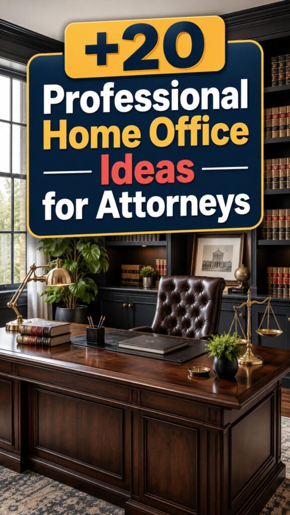 1. +20 Professional Home Office Ideas for Attorneys