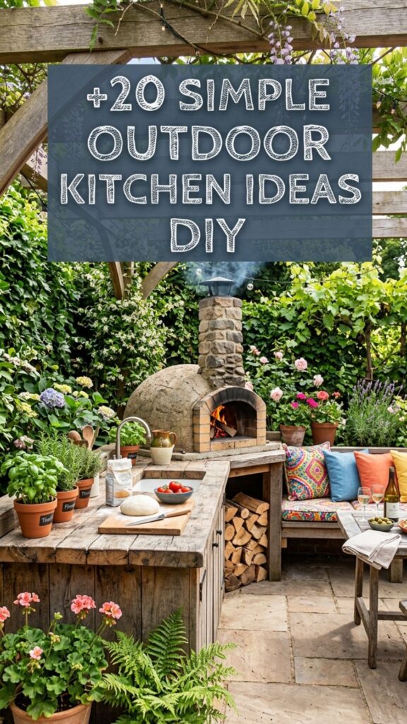 1. 20 Simple Outdoor Kitchen Ideas DIY for Weekend Projects
