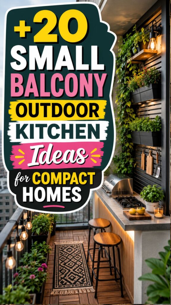 1. 20 Small Balcony Outdoor Kitchen Ideas for Compact Homes