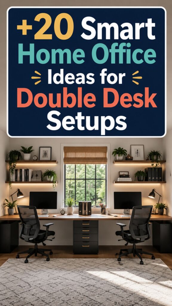 1. 20 Smart Home Office Ideas for Double Desk Setups