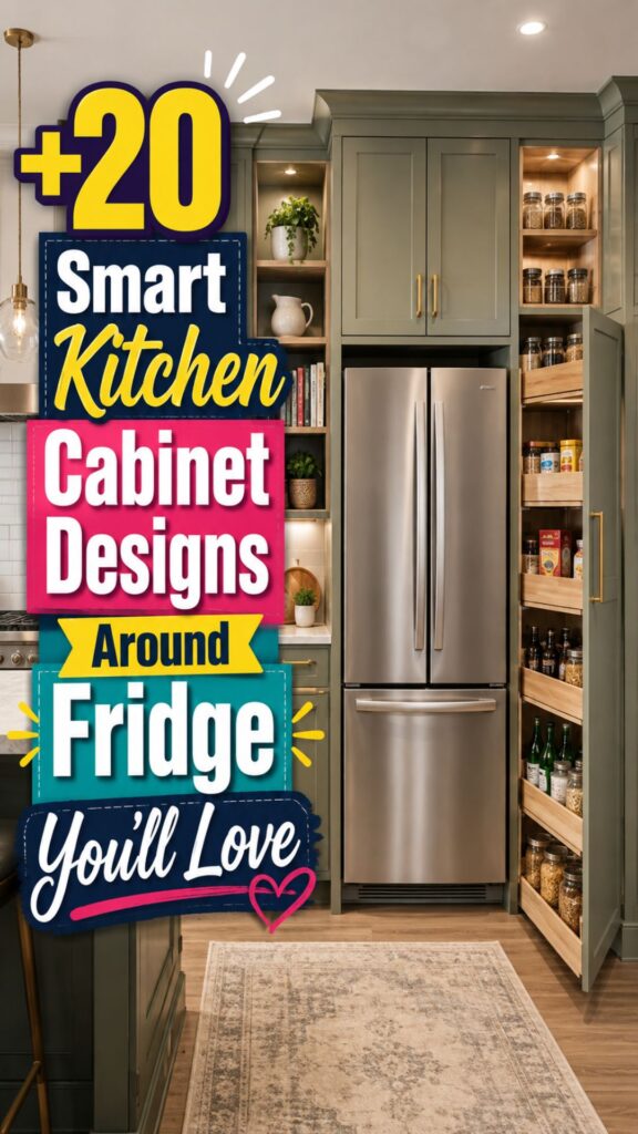 1. 20 Smart Kitchen Cabinet Designs Around Fridge You’ll Love