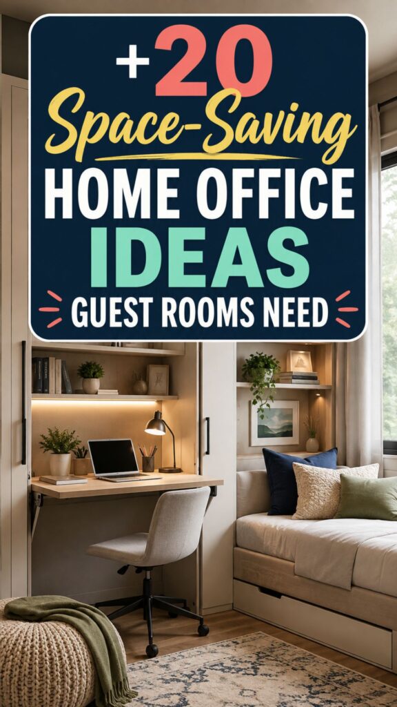 1. 20 Space-Saving Home Office Ideas Guest Rooms Need