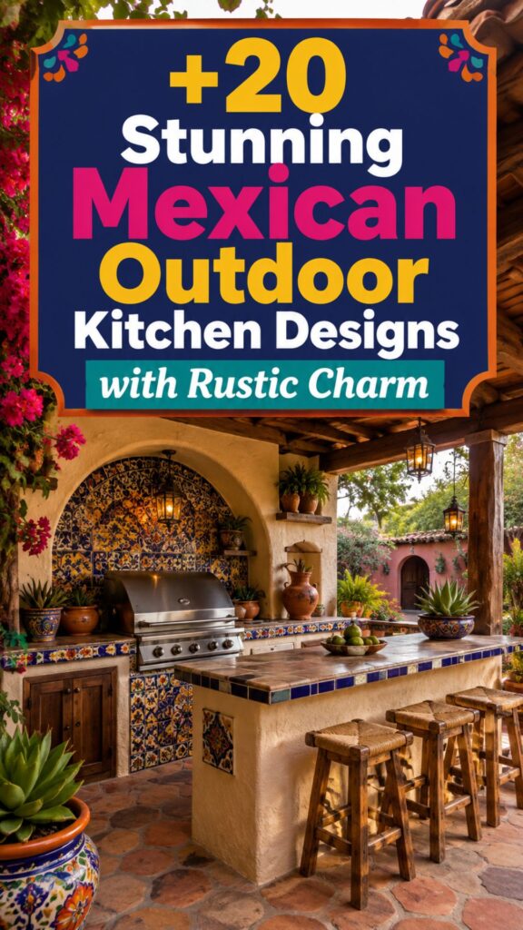 1. 20 Stunning Mexican Outdoor Kitchen Designs with Rustic Charm
