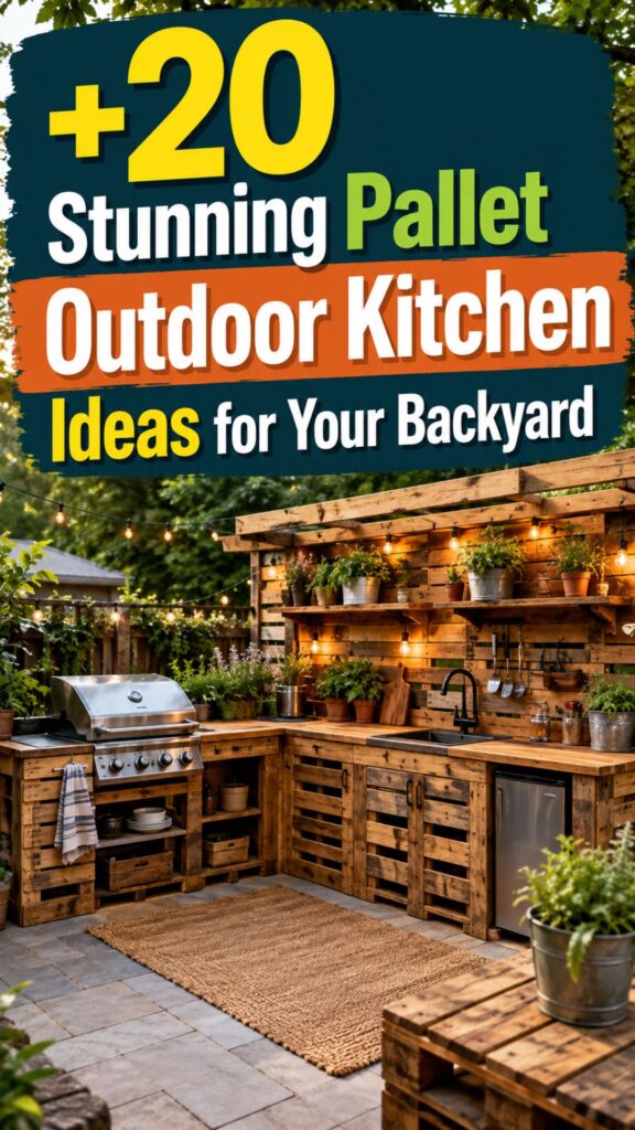 1. 20 Stunning Pallet Outdoor Kitchen Ideas for Your Backyard