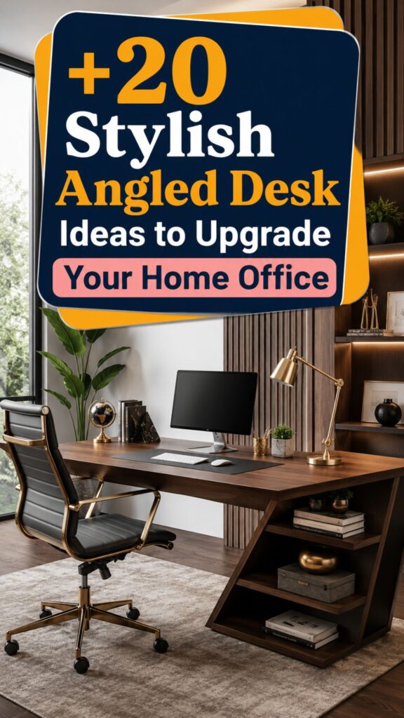 1. +20 Stylish Angled Desk Ideas to Upgrade Your Home Office